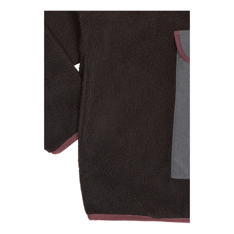 Polar Fleece Mock Neck Black