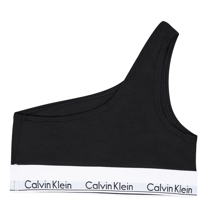 Unlined Bralette (one Shoulder Black