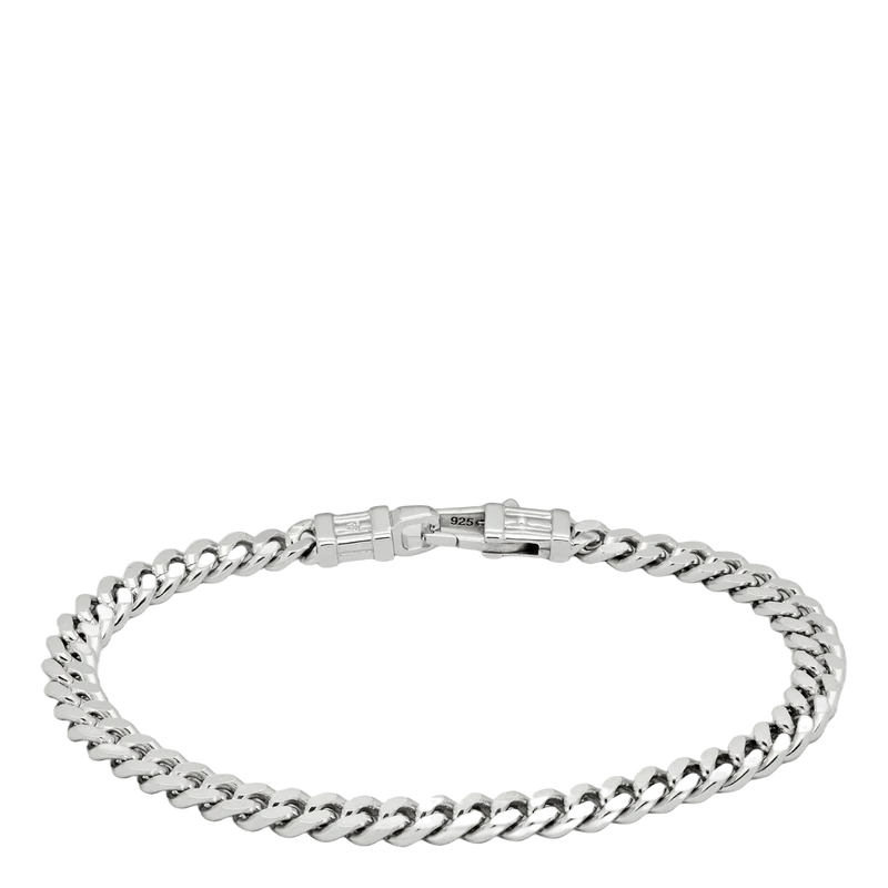 Curb Bracelet L Silver