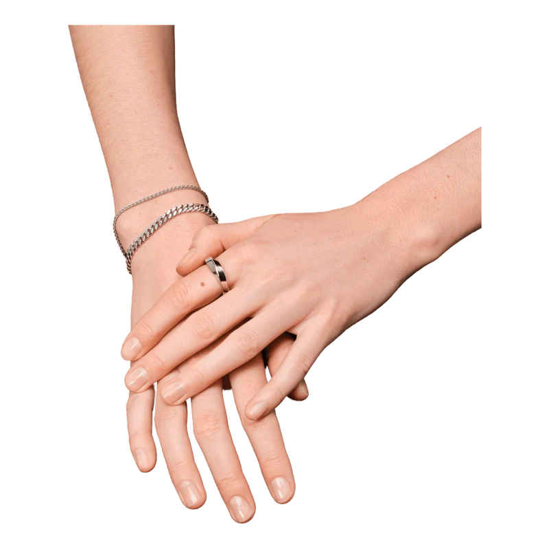 Curb Bracelet L Silver