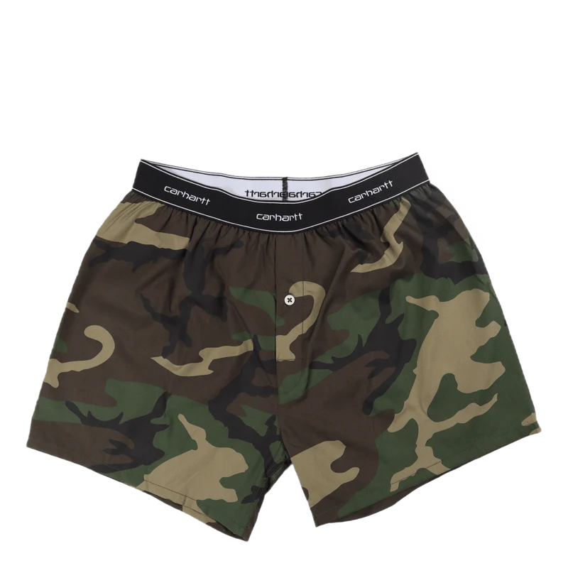 Cotton Script Boxers Camo Laurel