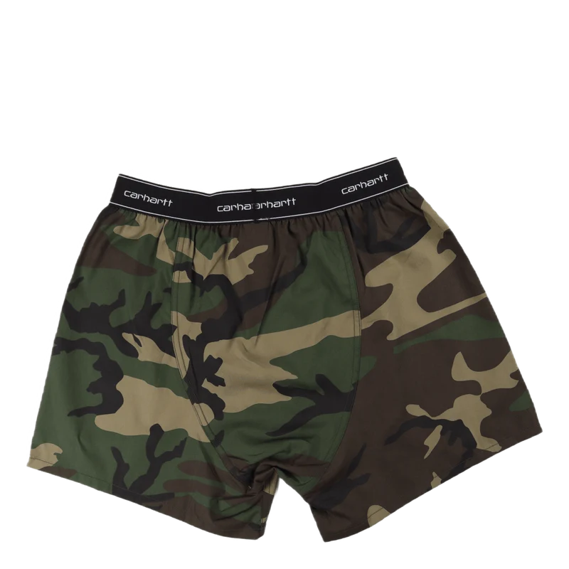 Cotton Script Boxers Camo Laurel