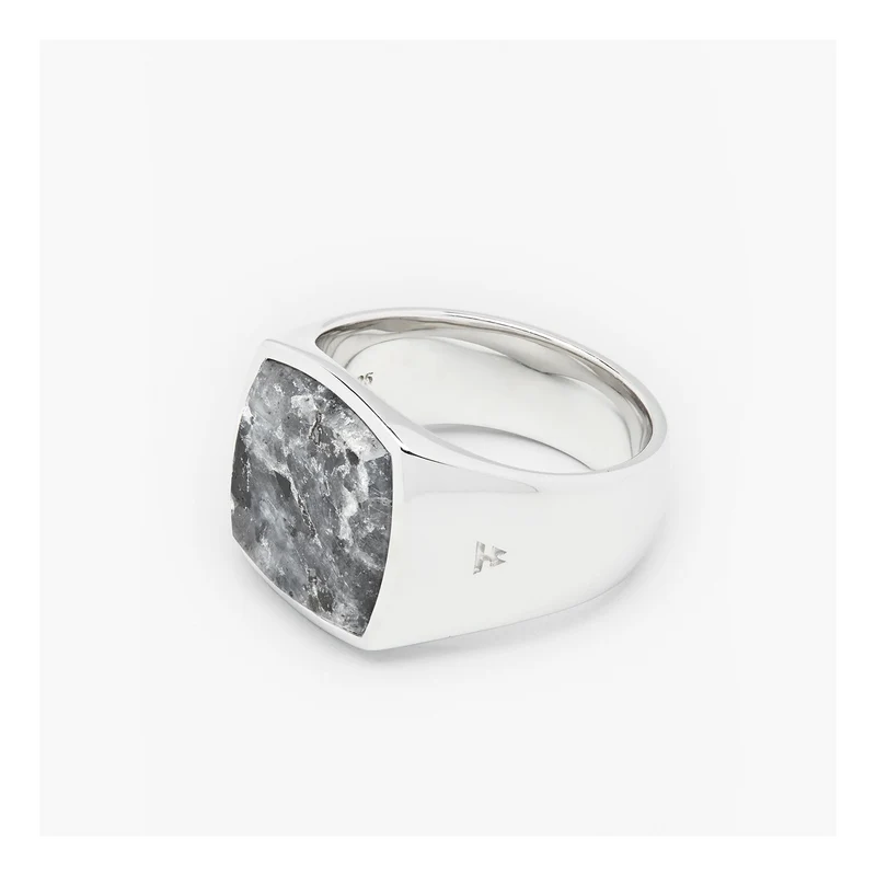 Cushion Larvikite 62 Silver