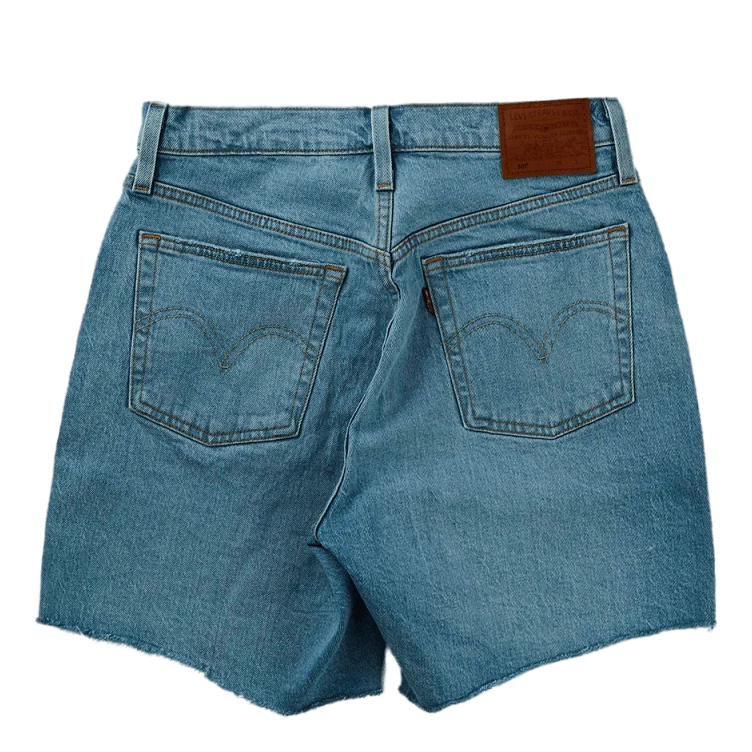 501 Mid Thigh Short Tango Crus Light Indigo - Worn In