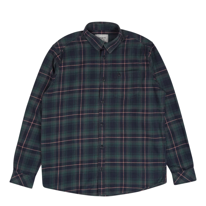 L/s Lermond Shirt Lermond Check, Juniper / Dark