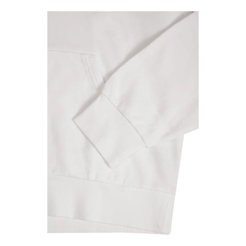 Hooded Scrawl Sweat White / Juniper