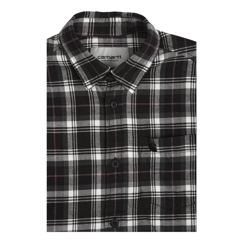 L/s Lermond Shirt Lermond Check, Wax / Black