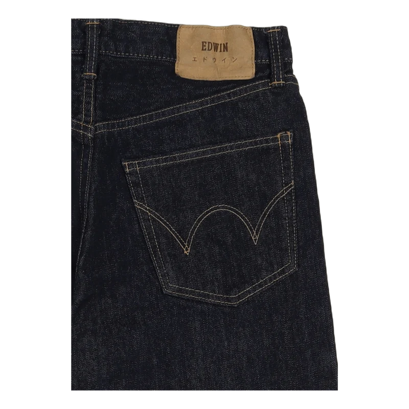 Loose Tapered Kurabo, Recycle Denim, Red Selvage, 14oz, Blue Rinsed