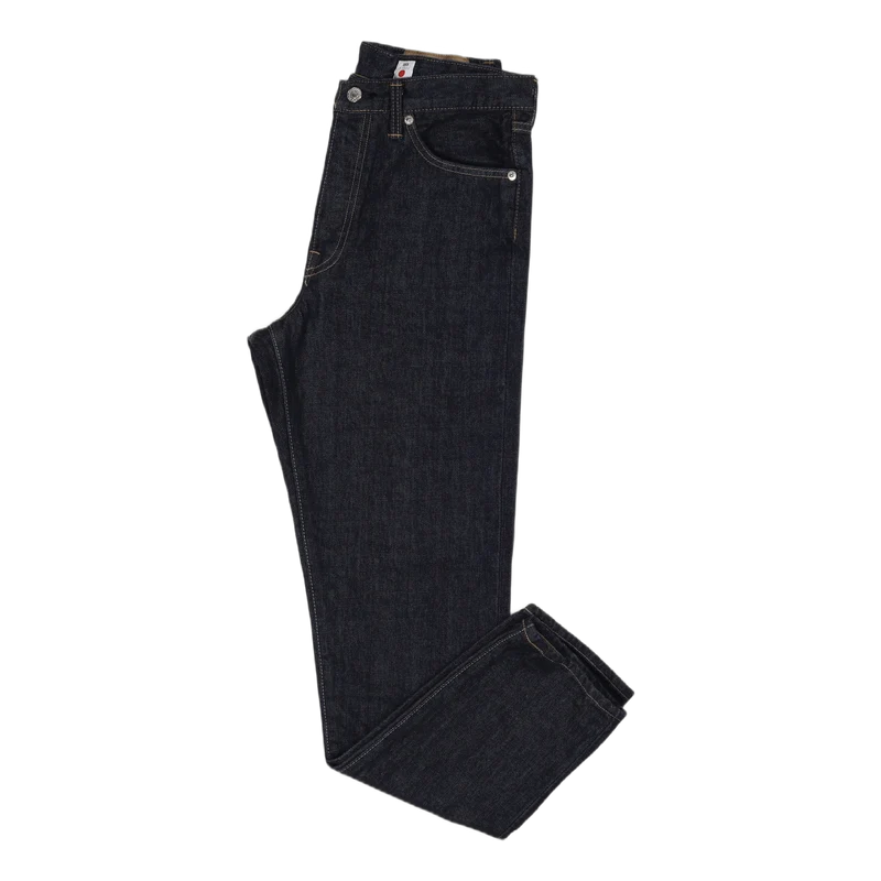 Loose Tapered Kurabo, Recycle Denim, Red Selvage, 14oz, Blue Rinsed