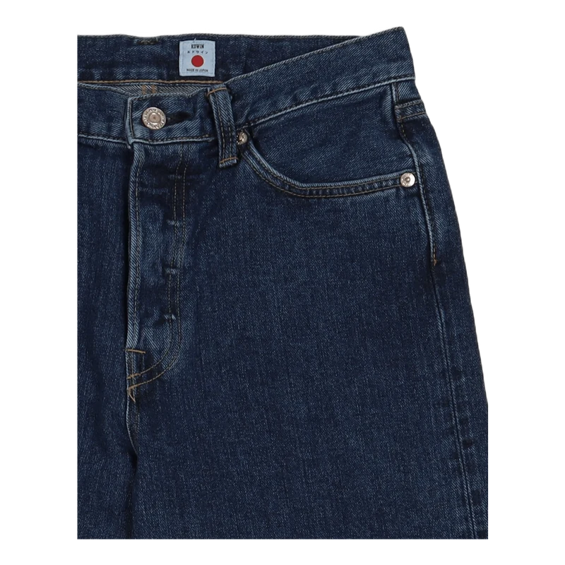 Loose Tapered Yoshiko Left Hand Denim, 12.6oz, Blue Akira wash