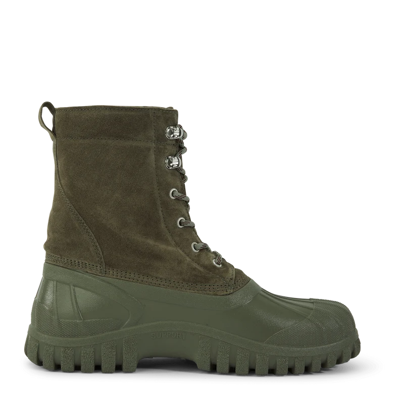 Anatra Burnt Moss Suede
