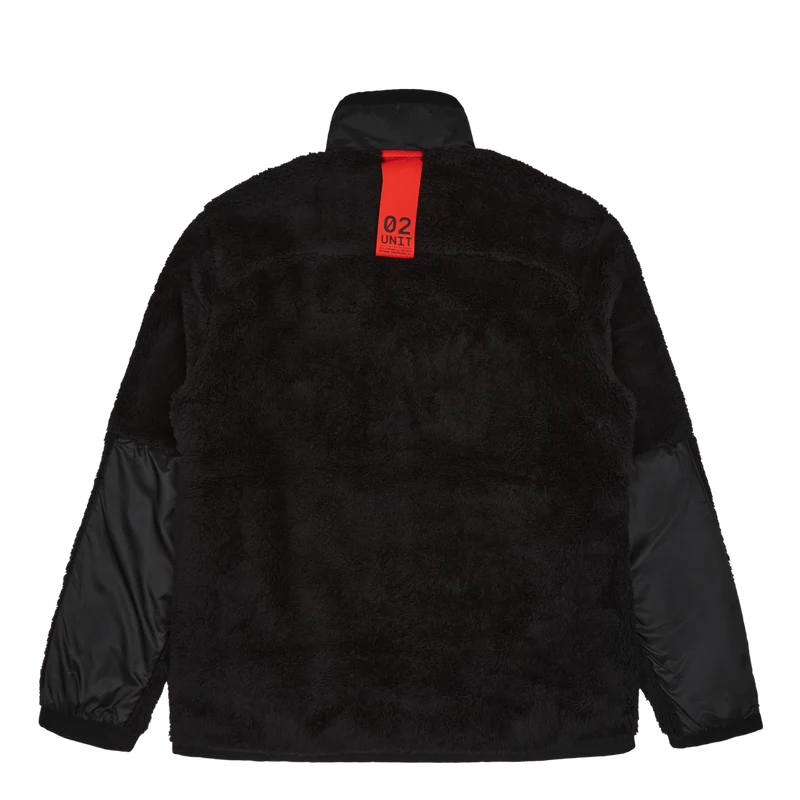 Pile Fleece Jacket Polo Black