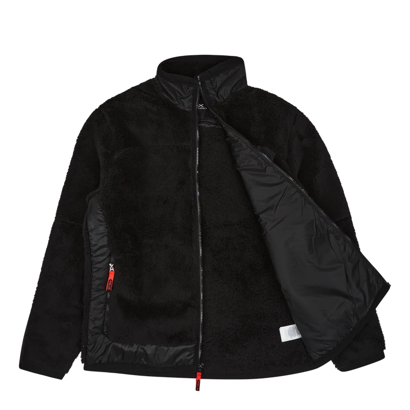 Pile Fleece Jacket Polo Black