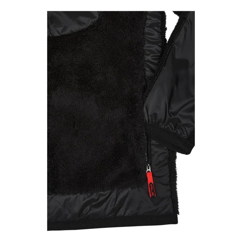 Pile Fleece Jacket Polo Black