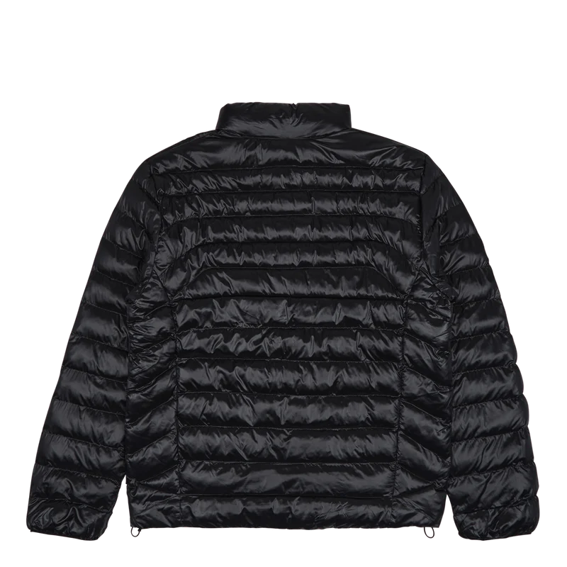 Packable Water-Repellent Jacket Polo Black Glossy