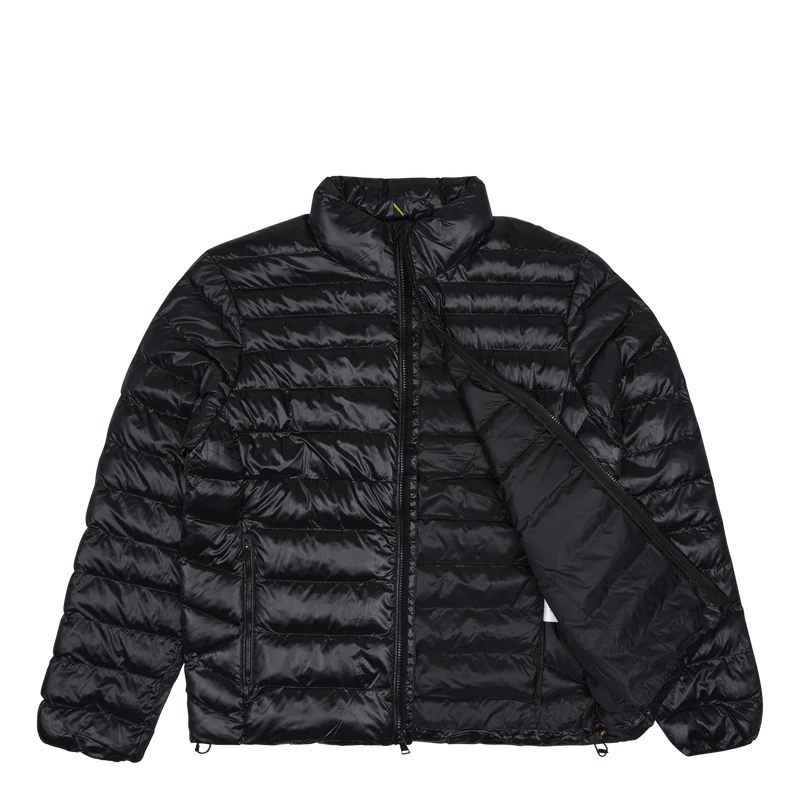 Packable Water-Repellent Jacket Polo Black Glossy