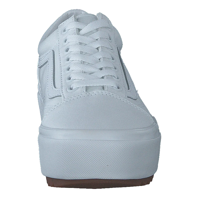 Ua Old Skool Stacked (canvas) True White