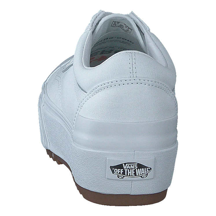 Ua Old Skool Stacked (canvas) True White