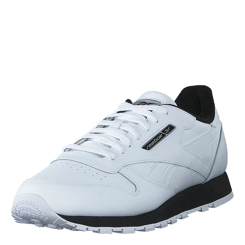 Cl Leather Mu White/black/silvmt