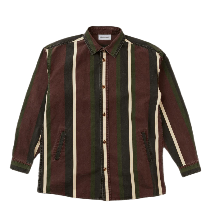 Shirt Jacket Dark Stripe