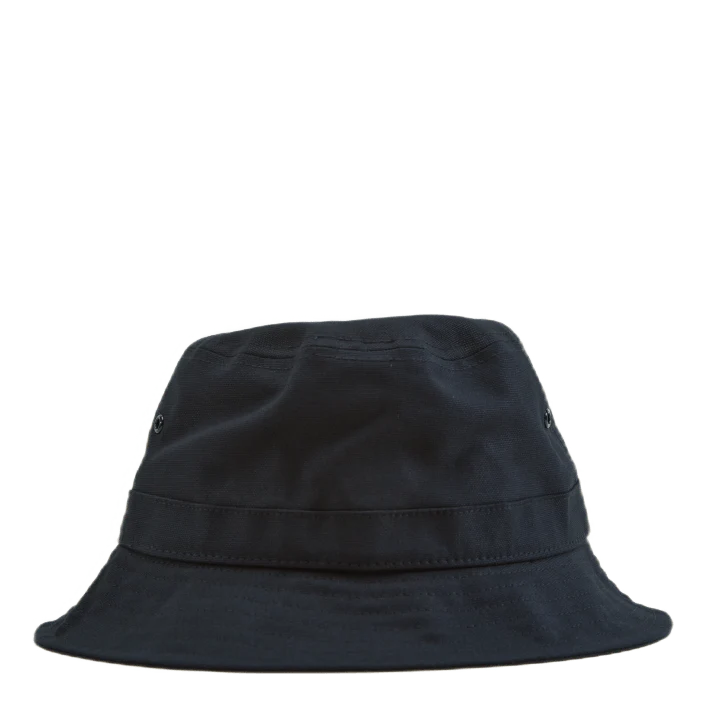 Script Bucket Hat Cotton Canva Black / White