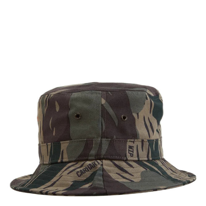 Script Bucket Hat Cotton Canva Camo Unite / Copperton