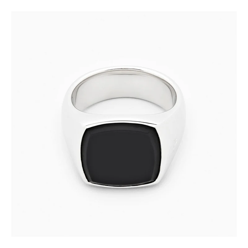 Cushion Black Onyx (m) 925 Sterling Silver
