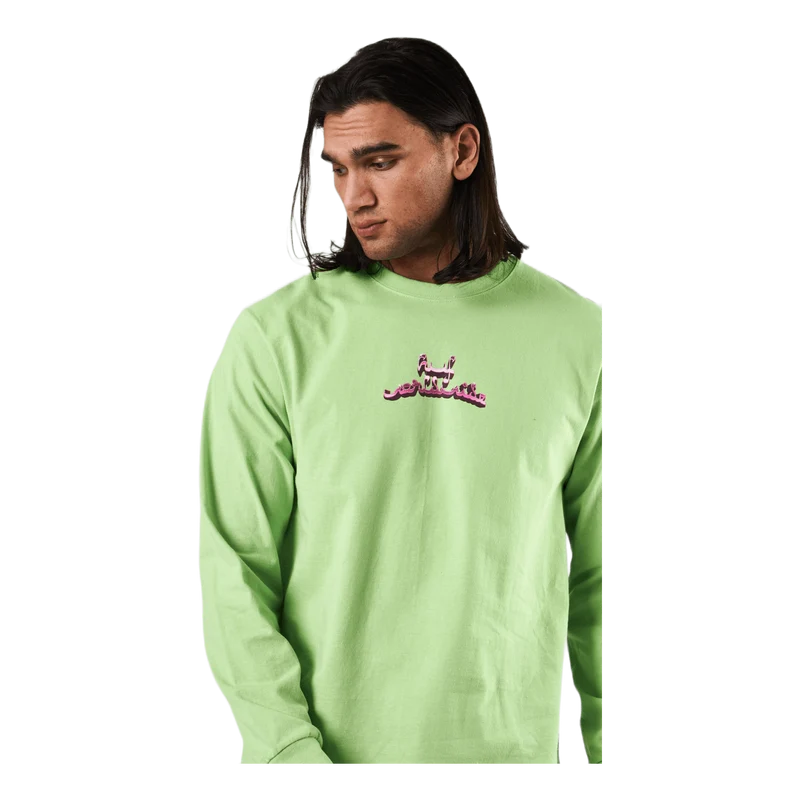 Drinking W The Devil L/s Tee Lime