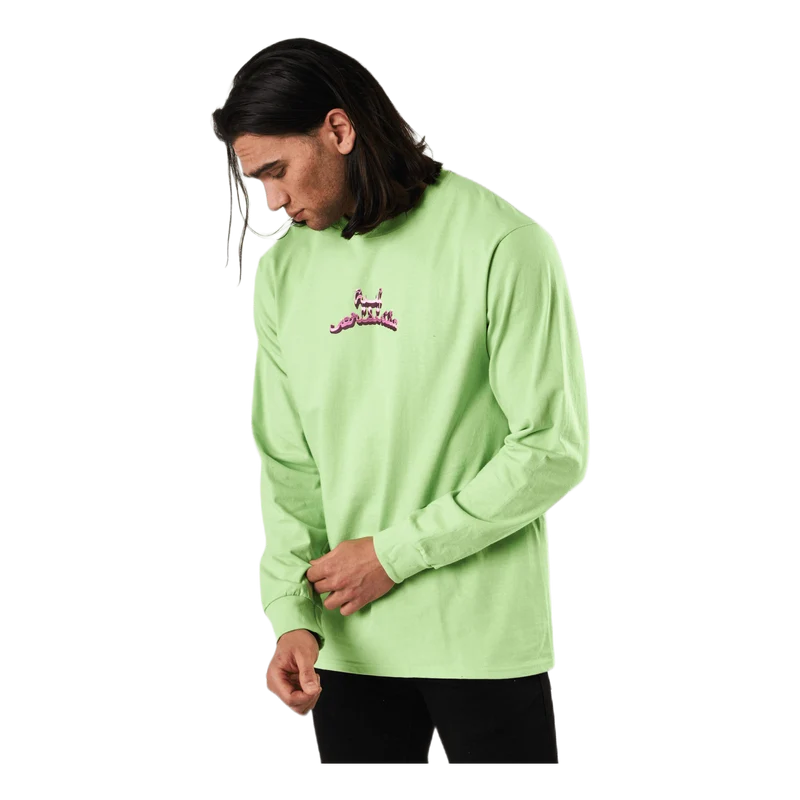 Drinking W The Devil L/s Tee Lime