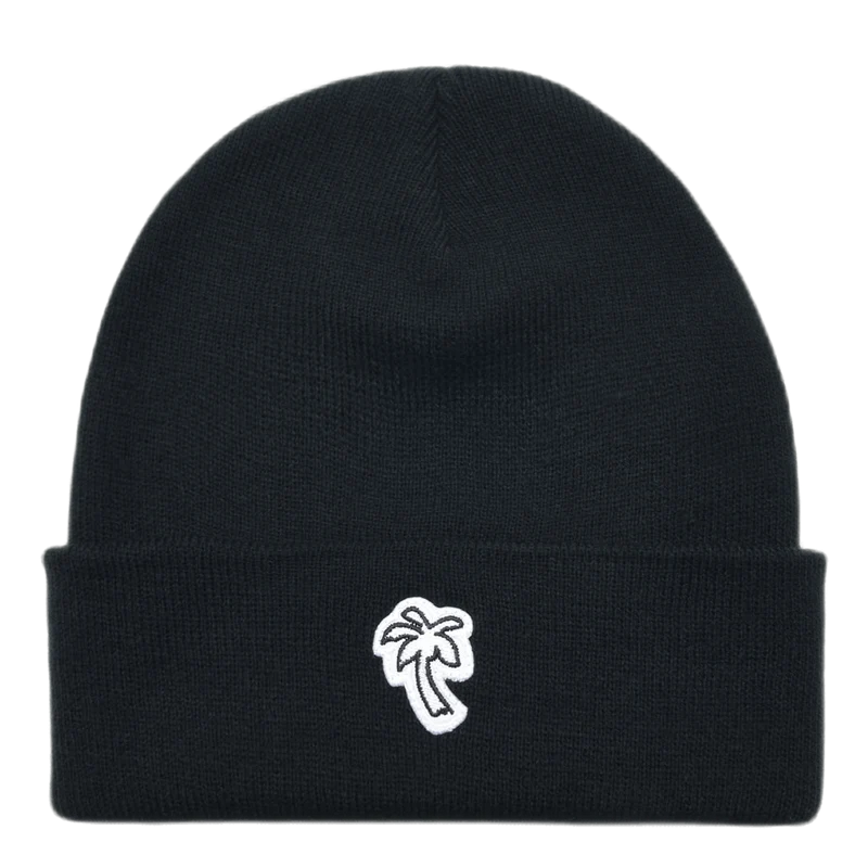 Palm Beanie Black