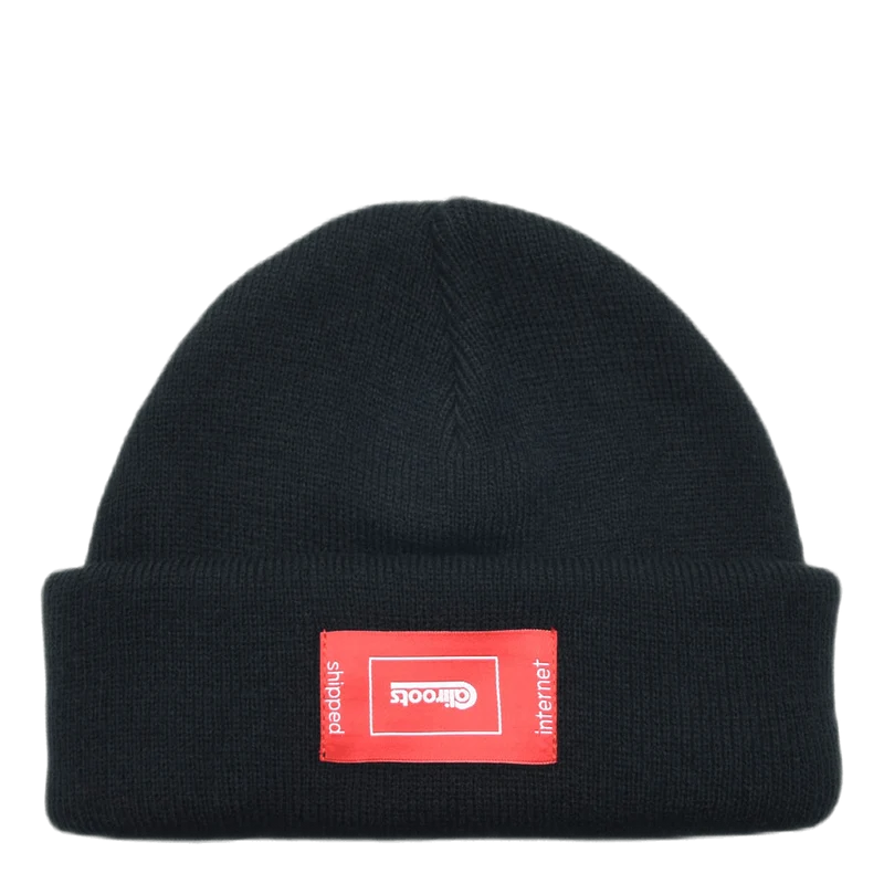 Palm Beanie Black