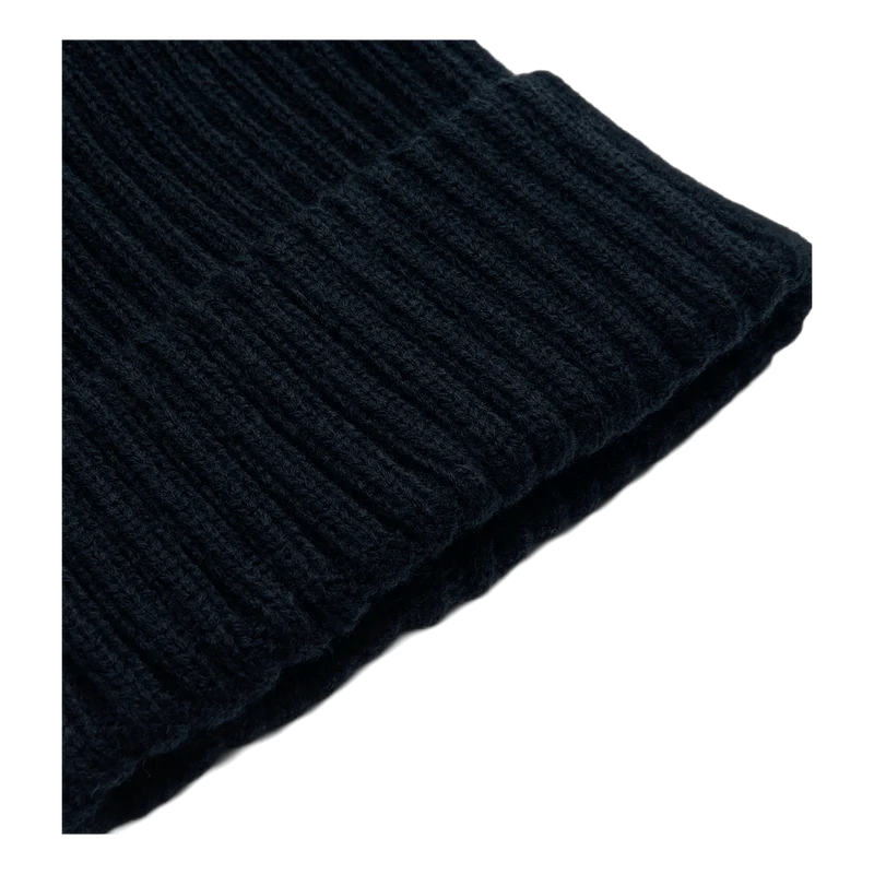 Ribbed Beanie Black