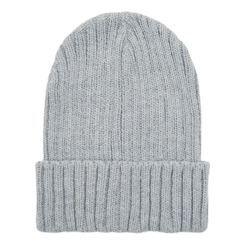 Ribbed Beanie Gray